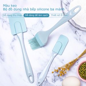 3 Cái Đồ Dùng Nhà Bếp Dụng Cụ Làm Bánh Thìa Vật Tư Nấu Ăn Đa Mục Đích Silicone/PP Nướng phết dầu sốt