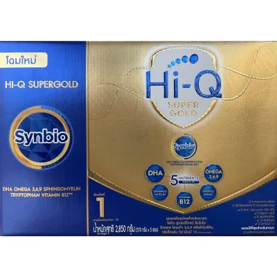 นมผง HI-Q SuperGold SYNBIO PROTEQ 1 2850 g ไฮคิว ซูเปอร์โกลด์ สูตร 1 2850 กรัม