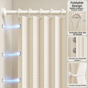 WEILAISHI | Waterproof Mold-Proof Wet and Dry Separation Bathroom Curtain