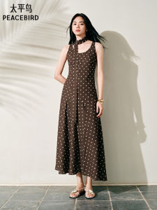 PEACEBIRD | Dots Muse Sleeveless Dress Slim Fit Tulle Dress