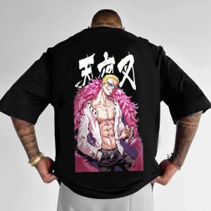 Bandai | Summer Y2k Graphic T Shirts Japanese Anime One Piece Mens Clothing Harajuku Oversized Loose Cotton Womens Short Sleeve Tee Top