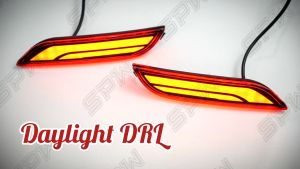 Toyota Camry 2018 2019 2020 2021 2022 2023 2024 Reflector Rear Bumper LED DRL Daylight Running Signal Brake Light Lamp