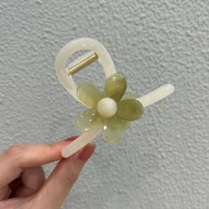 Elegant Flower Hair Claw Womens New 2023 Summer Ponytail Holder Shark Clamp High-End Sensation INS Style Hair Accessories