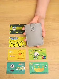 Dompet Tempat Kartu Atm Dompet Tarik Tempat Kartu Nama Bahan Kulit Dengan Gesper Jepret