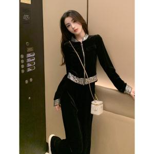 LIANGYILAILIN | Stylish Black Leisure Sport Set