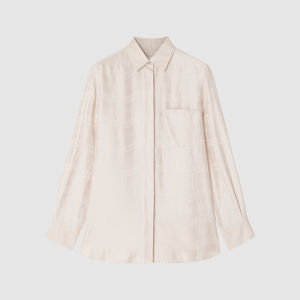 ICICLE | Embroidered Sangbo Damask Long Sleeve Shirt