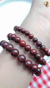 Collection Grade Red Iddingsite Meteorite Bracelet