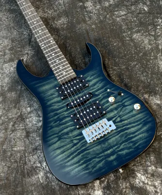 Ibanez RG Gio Series Green Quilted Maple Electric Guitar