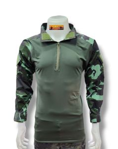 เสื้อคอมแบทลายพรางทบ  เสื้อยุทธวิธี Combatshirt ผ้านาโน เกรดไทย