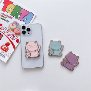 Zeallion Giá Đỡ Điện Thoại Hình Mèo Dễ Thương Cho iPhone Samsung OPPO Ốp Lưng Giá Đỡ Miếng Dán Điện Thoại Di Động Hoạt Hình