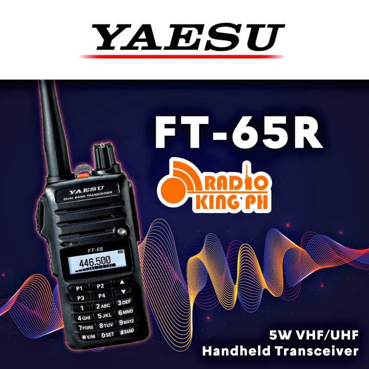 YAESU FT65R VHF/UHF Dual band FM handheld transceiver, 5W power