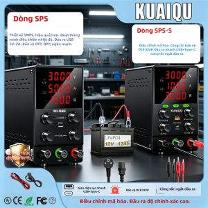 Nguồn Cấp Điện DC Điều Chỉnh KUAIQU 30V10A Bộ Điều Chỉnh Điện Áp Bàn Thí Nghiệm Dùng Cho Thử Nghiệm 220V/110V - Sử Dụng Tại Nhà & Phòng Thí Nghiệm