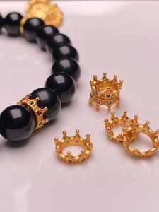 เครื่องประดับ DIY สุดเก๋ สร้อยคอแบบติดหัวมังกร ชุบทอง 925 สีทองแดง ขนาดเล็ก เครื่องประดับสำหรับตกแต่งเครื่องประดับ