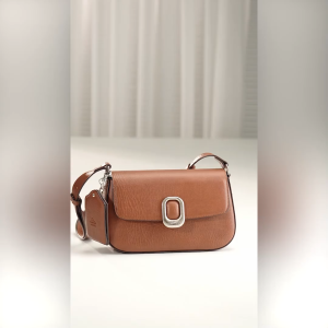 Túi Lata (Thời trang nữ khóa oval phối gương mini - Túi đeo chéo da HN144)