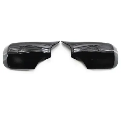 For BMW 3-Series E46 1998-2005 Carbon fiber Look Rearview Mirror Caps Car Wing Mirror Cover Mirror Shell Replacement Car styling