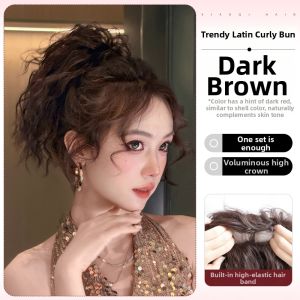 XIAOQI | High Crown Volume Bun Hairstyle Fake Hair