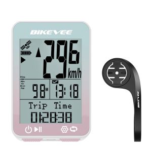 Máy Tính Đi Xe Đạp Không Dây GPS Đo Quãng Đường Có Chức Năng Tự Động Khởi Động/dừng Đèn Nền Màn Hình Màu 2.4 Đồng Hồ Đo Tốc Độ Xe Đạp Hiển Thị MPH & KM/H