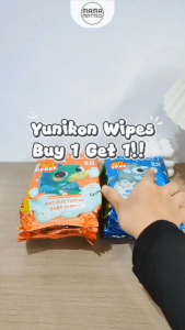 [BUY 1 GET 1] YUNIKON Baby Wet Wipes 50 sheets Tisu Basah Bayi Diaper Change Hand & Mouth Unscented Antibacterial