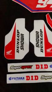 Decal CRF 150 L - Stiker Motor Crf 150 L Sky Racing HITAM MERAH D-I2-1446 & D-I2-058