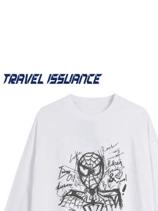 Áo Thun Dài Tay in Họa Tiết Thời Trang Thường Ngày Mùa Thu Cho Cặp Đôi Dáng Rộng Thoải Mái Thoáng Khí Cổ Tròn Thường Ngày