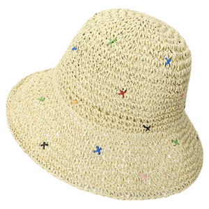 Cgediao | Summer New Style Beach Vacation Straw Hat Women Large Brim Sunshade Handwoven Sun Protection Breathable Fisherman Hat Casual Vintage