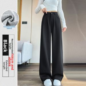 Womens Wide Leg Trousers New Winter Warmed Design For Petite Casual Business Wear
