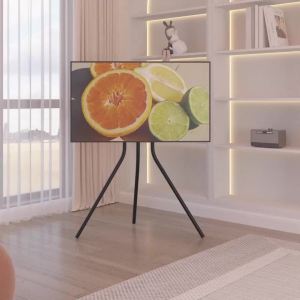 TV Stand Floor Standing TV Stand With Wheels Floor Type 42/55/65/86-Inch Punch-Free Floor Minimalist Artistic Display Stand