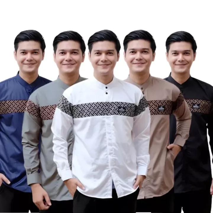 KOKO KURTA DEWASA LENGAN PANJANG MOTIF KOBATA QYNANG KOMBINASI BATIK