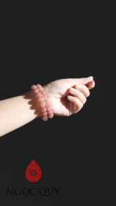 Vòng tay đá thạch anh dâu đỏ hợp mệnh Hỏa & Thổ - NQ Jewelry