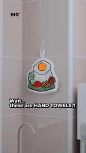 BIG+ Microfiber Hand Towel - Malaysia Series (35g) Super Absorbent Quick Drying Cute Hanging Kitchen Towel Soft and Gentle Touch
