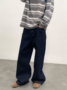 Roaringwild | Untreated Material Loose Straight Mens Jeans