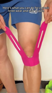 5/10pcs Pre-Cut Kinesiology Tape for Knee/Knee Support Stability Muscle Support Tape/Waterproof Breathable Elastic Bandage Hypoallergenic