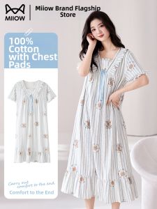 MiiOW | Cotton Padded Sleep Dress Summer New Sweet Style