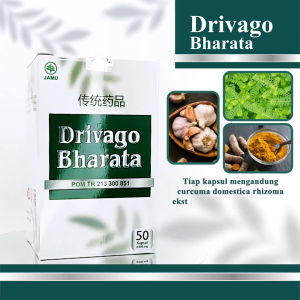 Drivago Bharata - Obat Stroke Paling Ampuh - Obat Stroke Ringan & Berat Kemasan 200g Isi 50 Kapsul