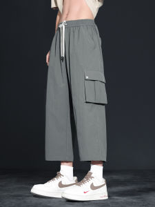 Mens Summer Sport Straight Leg Workwear Pants Eighteen Shorts Five Shorts plus Size Loose Fit Casual Trousers Fashion Urban