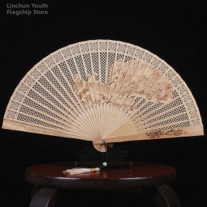Hand-carved Incense Fan New Chinese Style Folded Fan