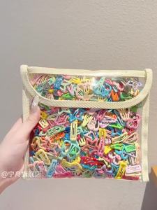 NING ZHOU | Colorful Side & Back Head Mini Hair Clips For Kids Girls