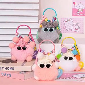 Raimondo Gantungan Kunci Hiasan Tas Boneka Mewah Cute Coal Balls Gantungan Lucu Hadiah