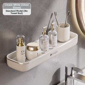 No-Drill Bathroom Storage Rack