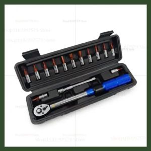 oeny | 15pcs Bicycle Torque Wrench Set 1/4 Inch Adjustable 2-24Nm Hex Wrench Kit for Bike Maintenance Repair for Mountain and Road Bike