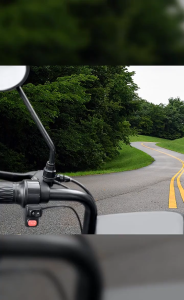 AUTOFun Motorcycle Phone Holder Motorbike Bicycle Phone Stand Holder Ride Navigation Stand Handlebar Mirror Mount Bracket 360 Degree Rotation Adjustable Phone Holder