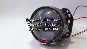 Vinyx P2 RHD Projector LED Lamp 2.5 inch Blue Lens High-Low H4 H7 HB3/HB4