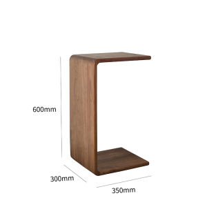 Scandinavian Modern Minimalist Sofa Side Table Multi-Functional Creative Solid Wood Corner Table Black Walnut Side Table Small Coffee Table
