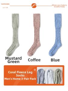 JINGCHI | Warm Coral Fleece Men Socks
