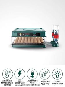 【COD】Egg incubator 220V/12V fully automatic incubator intelligent digital incubator with temperature control and automatic rotation dual power supply incubator chicken duck goose quail bird farm fully automatic incubator