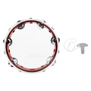 IRIN | Đàn Tambourine Cầm Tay 8 Inch Với Chuông Kim Loại Có Thể Điều Chỉnh Âm Sắc Màu Xanh Dương/đỏ Nhạc Cụ Bộ Gõ Dành Cho Việc Khai Sáng Tài Năng Âm Nhạc