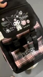 Gratis Gantungan Labubu Tas Ransel Anak Tas Sekolah Tas Perempuan Kuromi Bags Tas Sekolah Anak SD Tas Kuromi