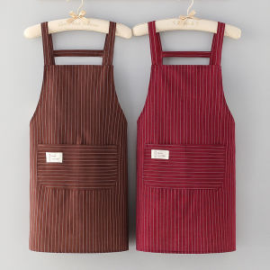 Summer Lightweight Cotton Apron for Women with Logo Print