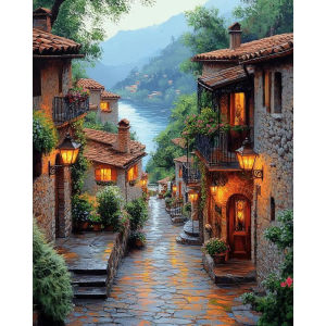 Paper Jigsaw Puzzle 500/1000/1200/2000PCS Street Landscape Scenery DIY Craft Hobby Wall Decor Gift