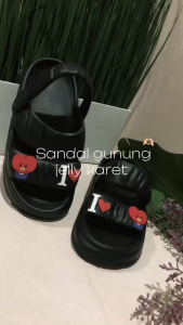 Sandal Jelly wanita Import Korea / Sandal Gunung Jelly Karet EVA Jibbitz - 633M